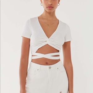 Urban Outfitters white tie top